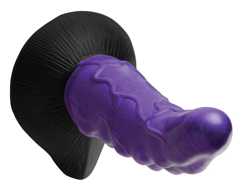 XR Brands Orion Invader Veiny Space Alien Silicone Dildo - Purple