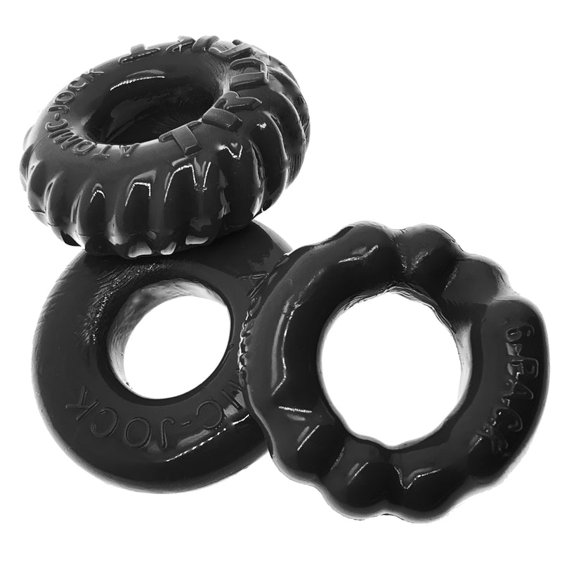 Oxballs Bonemaker 3-Pack Boner Rings - Black