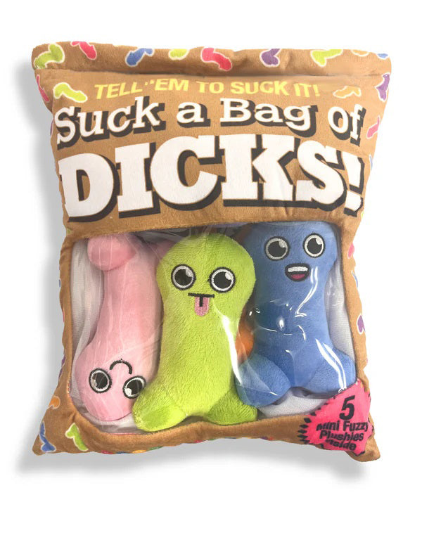 Little Genie Suck a Bag of Dicks Plushy Pillow With 5 Dicks
