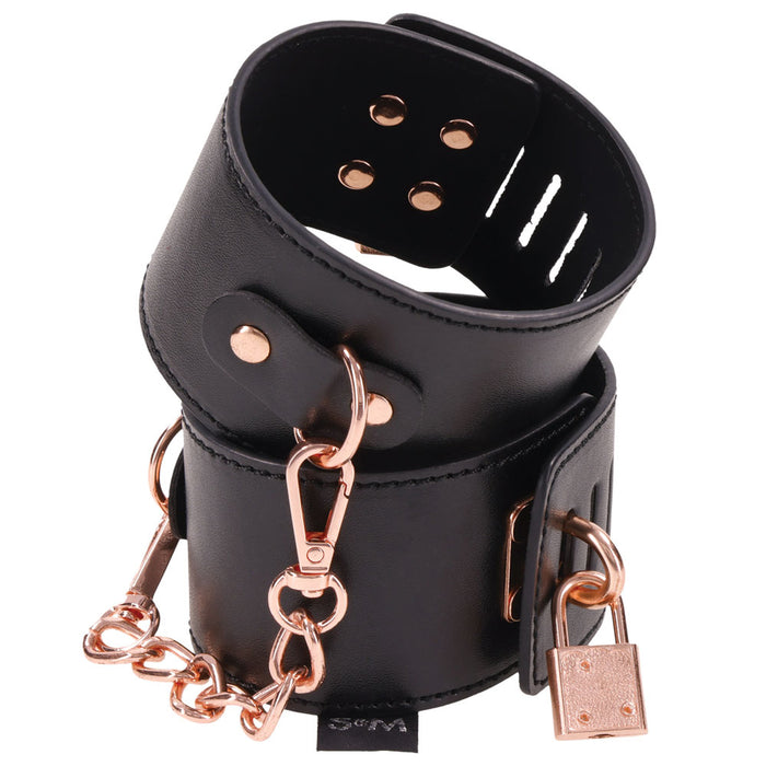 "Brat Locking Cuffs - Black SS09849"