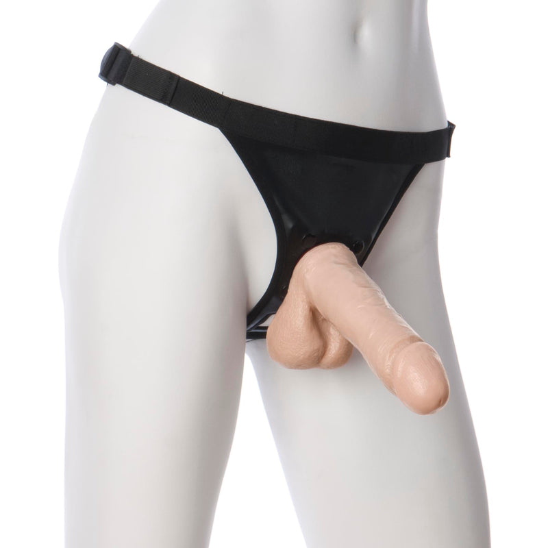 Doc Johnson Vac-U-Lock 6 Inch Realistic Cock - White