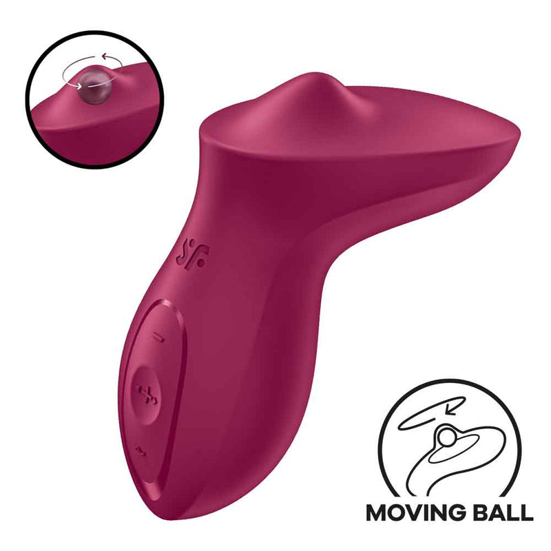 Satisfyer Exciterrr Rolling Lay on - Berry