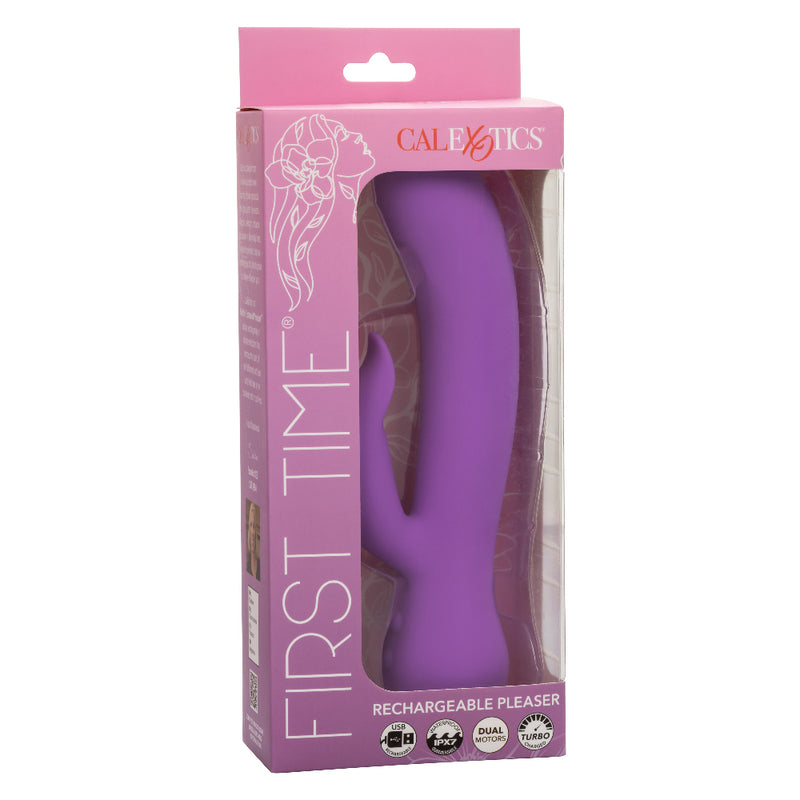 CalExotics First Time Rechargeable Pleaser - Purple