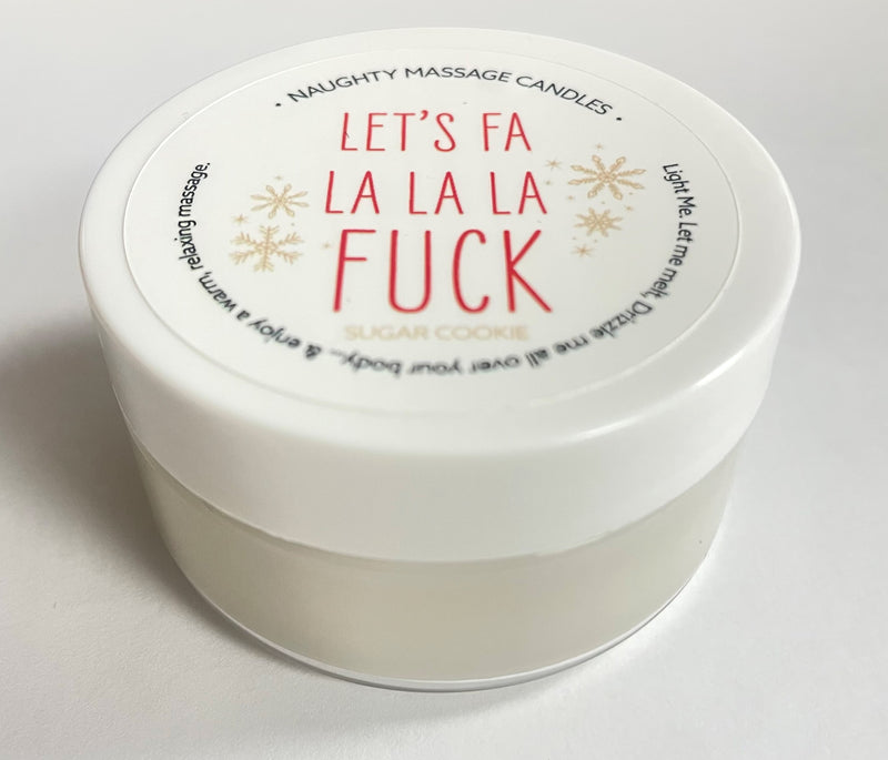 Kama Sutra Let's Fa La La La Fuck Massage Candle - Sugar Cookie 1.7 Oz