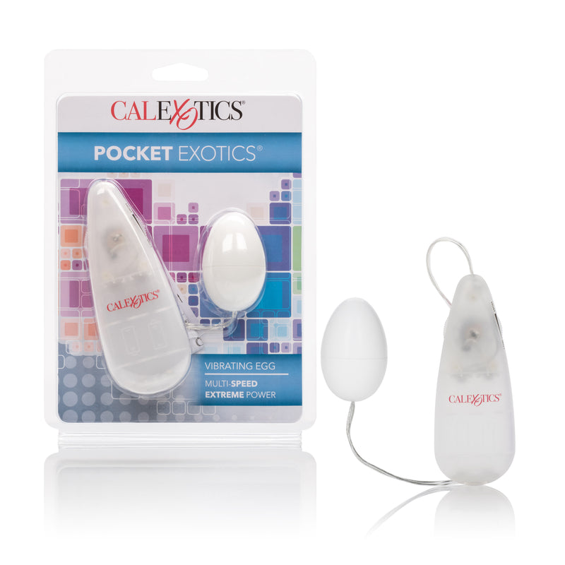 CalExotics Pocket Exotics Vibrating Ivory Egg