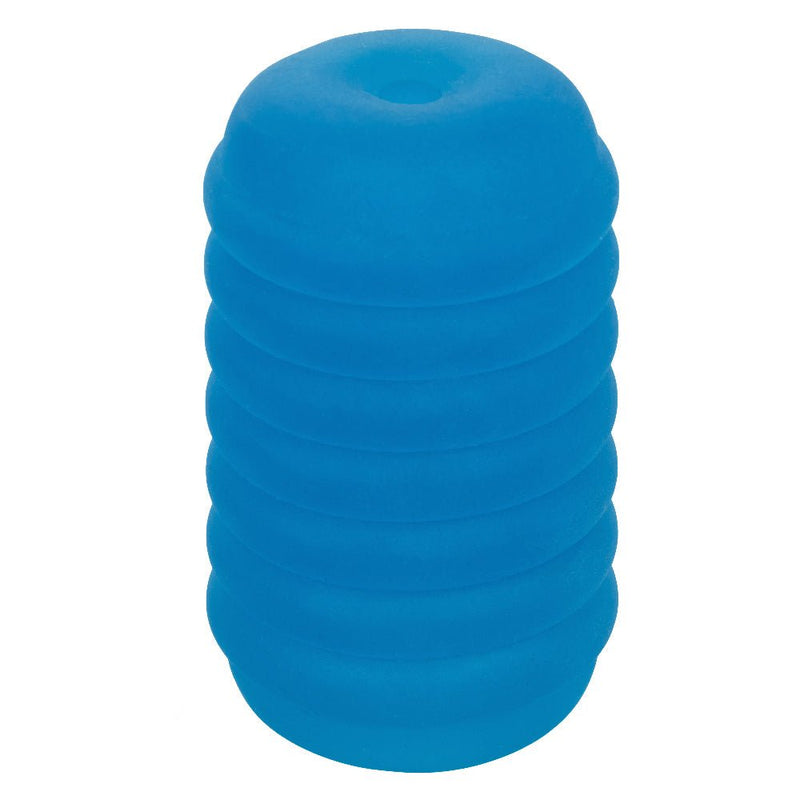 CalExotics Pop Sock Ribbed - Blue - Stroker Masturbator - Mini Stroker