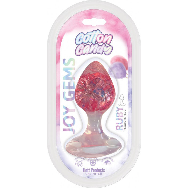 Hott Products Cotton Candy - Joy Gems Ruby Butt Plug