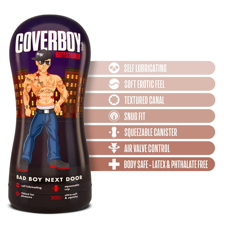Coverboy Bad Boy Next Door Self Lubricating Realistic Beige Masturbator / Stroker