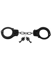 "Fetish Fantasy Series Designer Metal Handcuffs - Black PD3801-23"