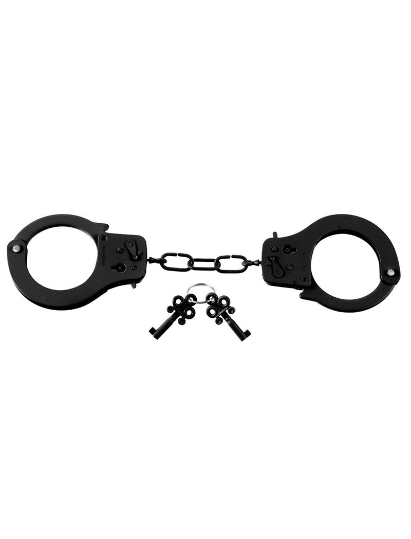 Pipedream Fetish Fantasy Series Designer Metal Handcuffs - Black