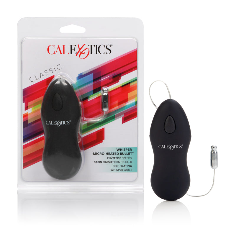 CalExotics Whisper Micro Heated Bullet - Black