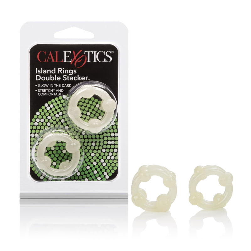 CalExotics Island Rings Double Stacker - Glow-in-the-Dark