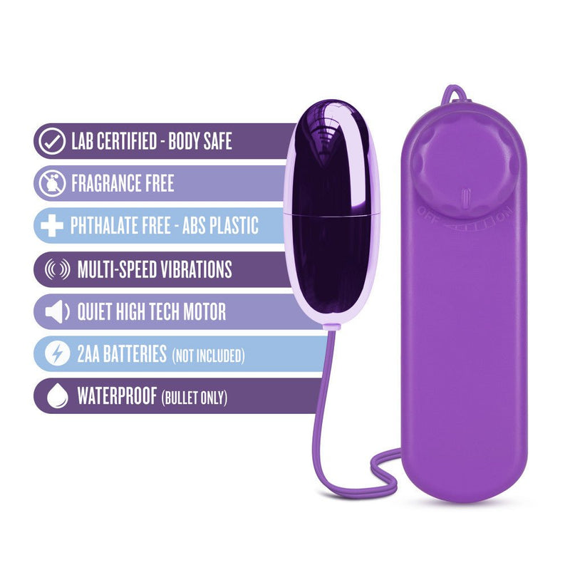 B Yours Power Bullet Purple 2.10-Inch Vibrating Bullet