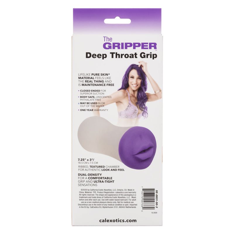 CalExotics The Gripper Deep Throat Grip - Stroker Masturbator - Realistic Pocket Pussy