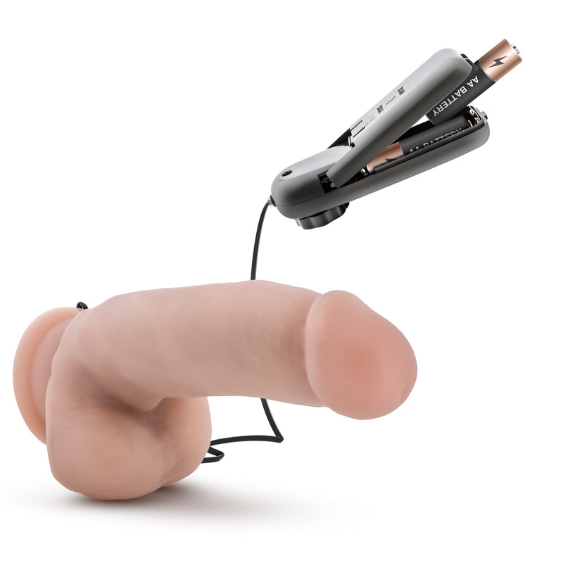 Coverboy The Quarterback Realistic Vanilla 7-Inch Long Remote Control Vibrating Dildo With Suction Cup Base