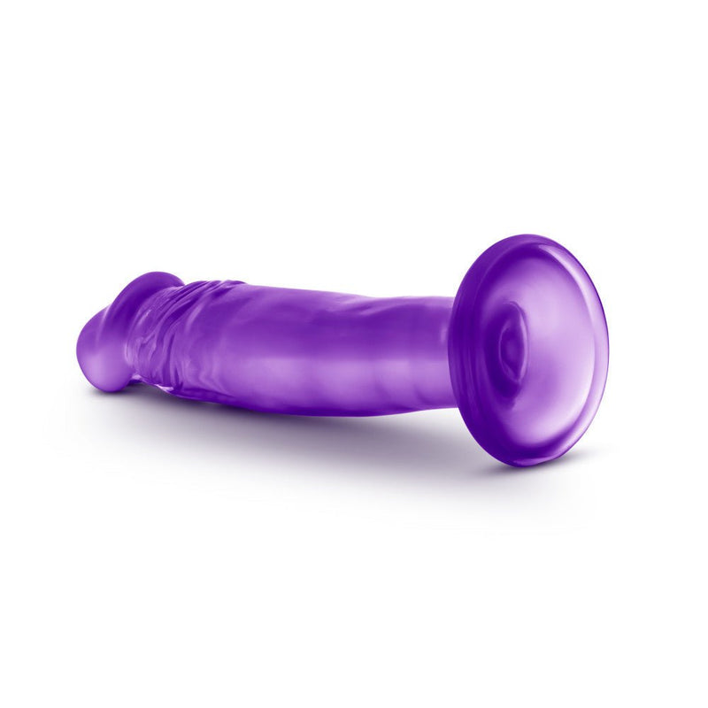 B Yours Sweet N' Small 6.5 Realistic Purple 6.5-Inch Long Dildo With Suction Cup Base