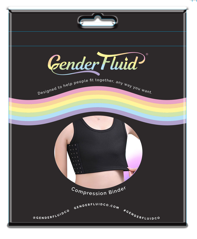 Voodoo Toys Gender Fluid Chest Compression Binder - Medium - Black