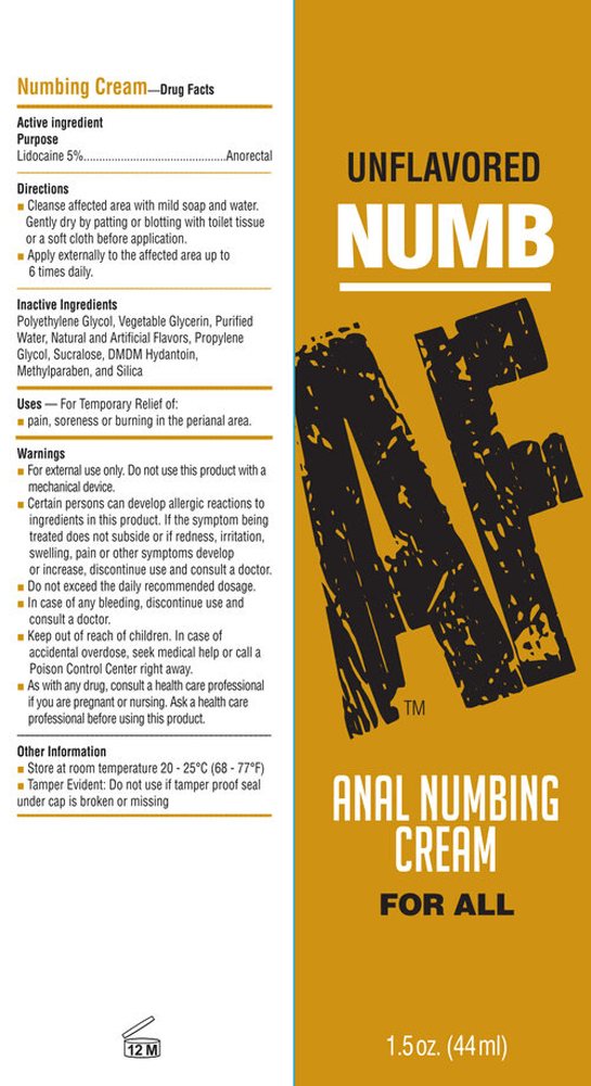 Little Genie Numb Af - Anal Desensitizing Gel - Unflavored - 1.5 Fl. Oz.