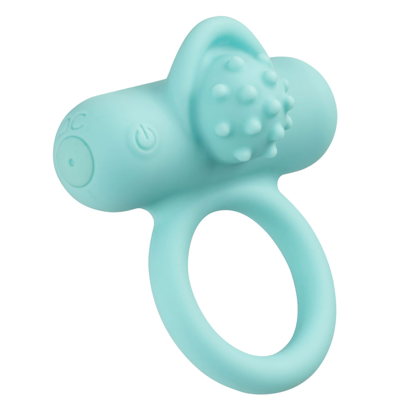 CalExotics Silicone Rechargeable Nubby Lover's Delight - Blue