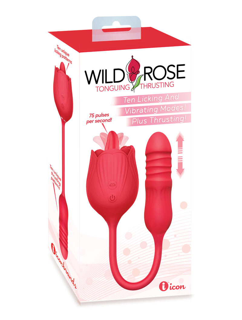 Icon Brands Wild Rose Tonguing Thrusting - Red