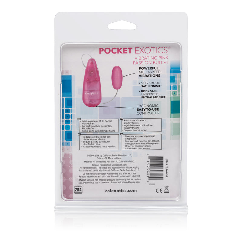 CalExotics Pocket Exotics Bullet - Pink Passion