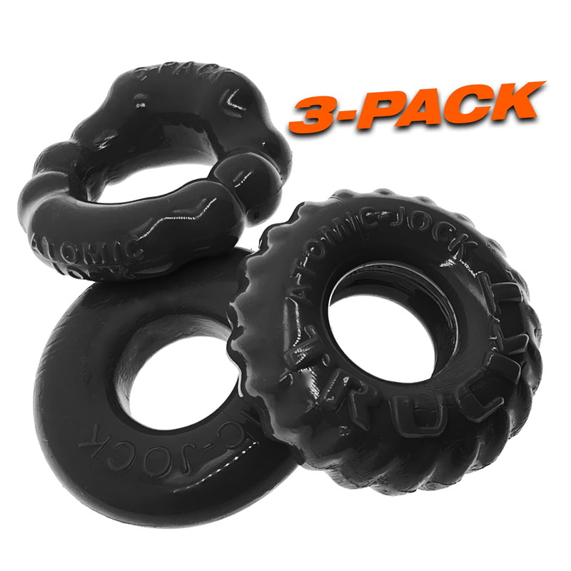 Oxballs Bonemaker 3-Pack Boner Rings - Black
