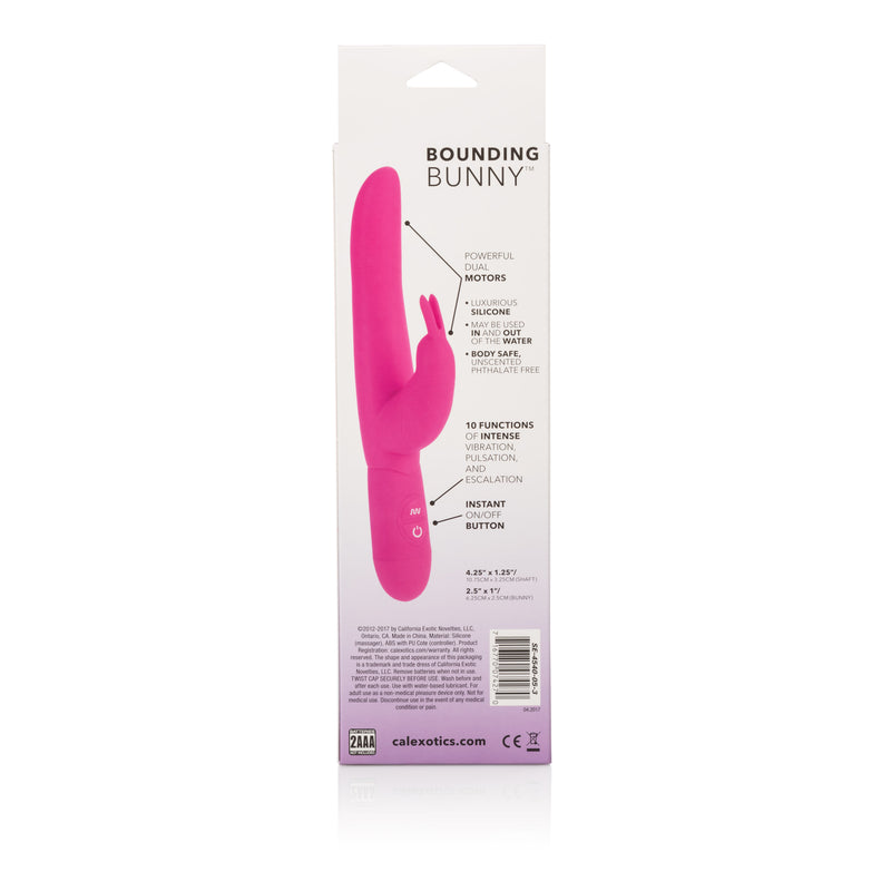 CalExotics Posh 10-Function Silicone Bounding Bunny - Pink