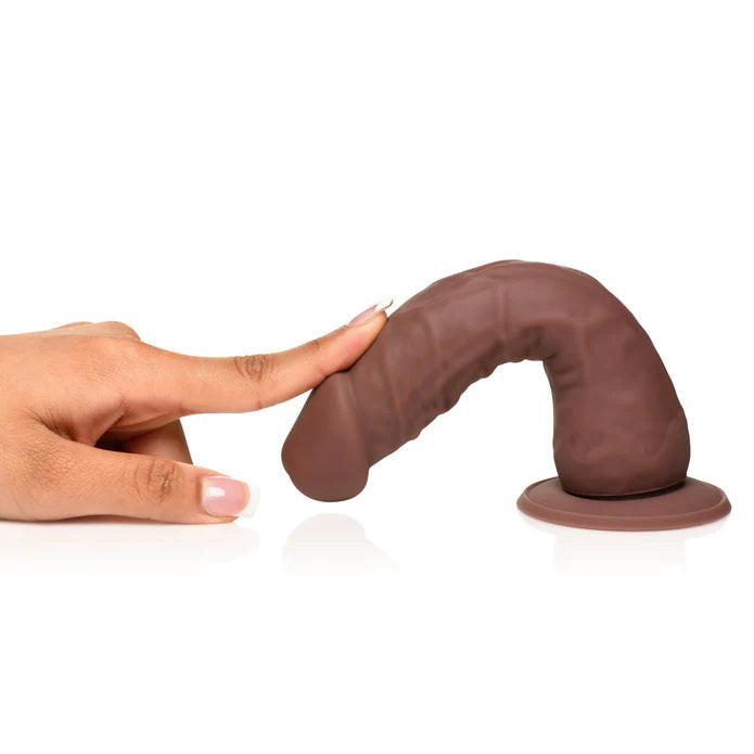 Curve Toys Easy Riders 7" Silicone Dildo - Dark