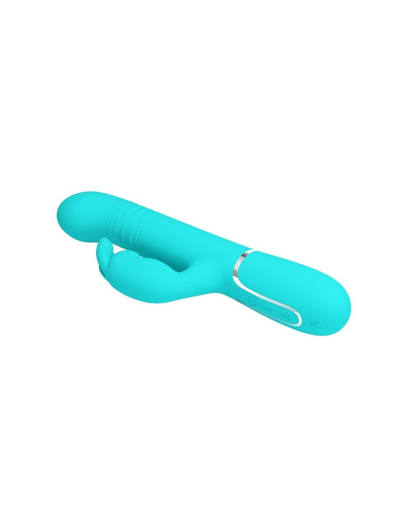Pretty Love Coale Rabbit Vibrator Pearls - Turquoise
