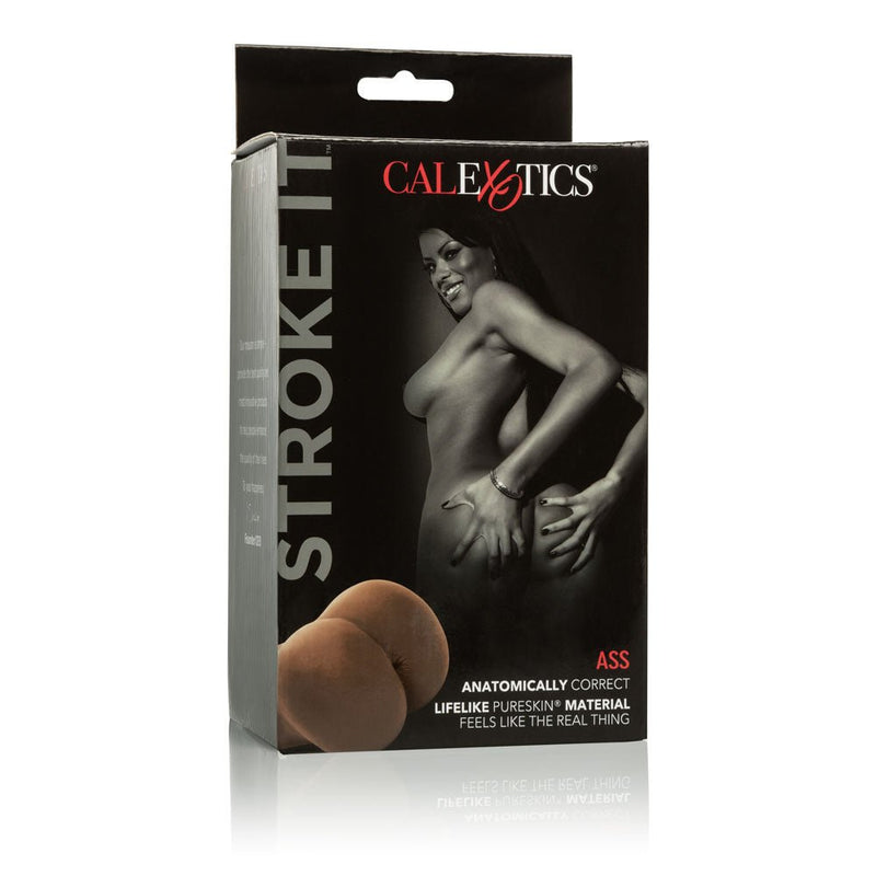 CalExotics Stroke It Ass - Brown - Stroker Masturbator - Realistic Pocket Pussy