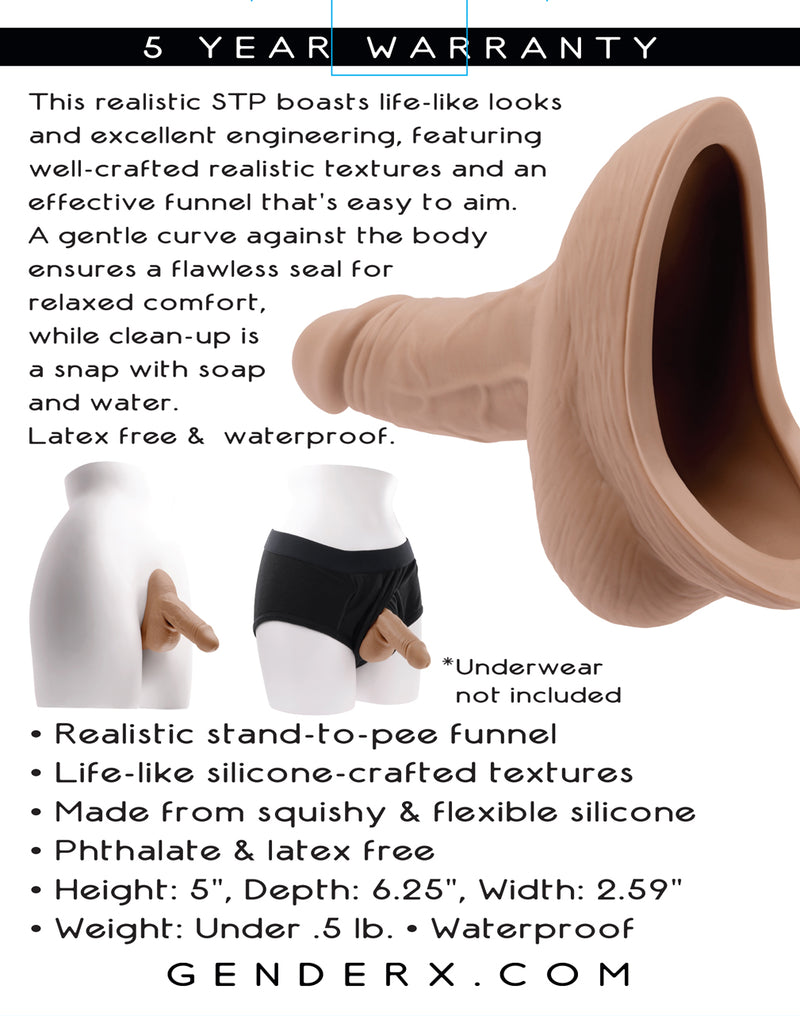 Evolved Novelties Stand to Pee Silicone - Medium