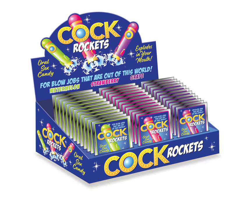 Little Genie Cock Rockets Display of 36