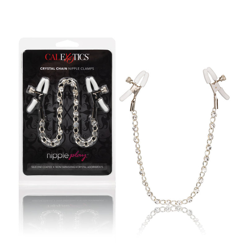 CalExotics Nipple Play Crystal Chain Nipple Clamps