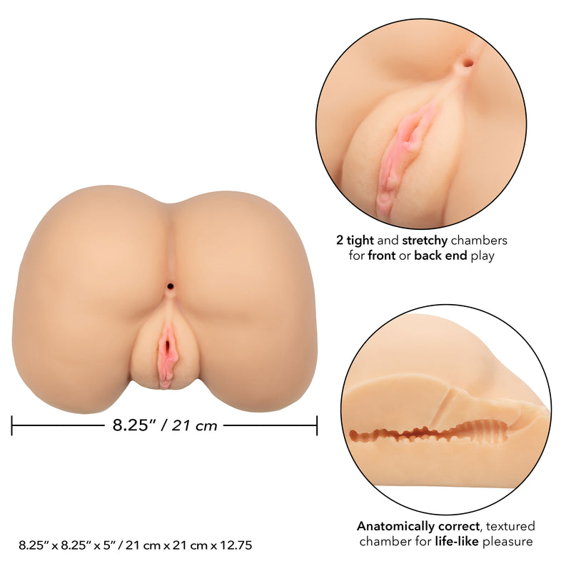 CalExotics Stroke It Life-Size Ass - Ivory - Stroker Masturbator - Realistic Body Part Stroker