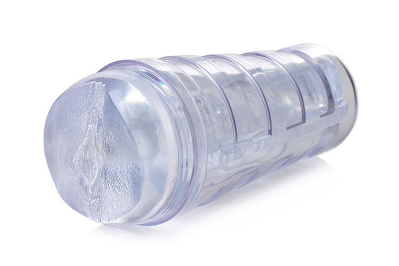Curve Toys Mistress Julie - Diamond Deluxe Clear Pussy Stroker - Stroker Masturbator - Pocket Pussy