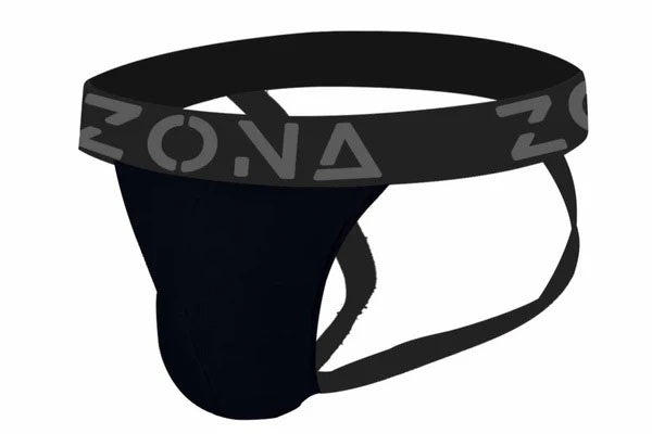 Zona Mens Underwear Black Jockstrap - Large