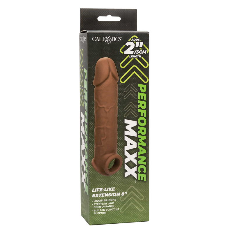 CalExotics Performance Maxx Life-Like Extension 8 Inch - Brown