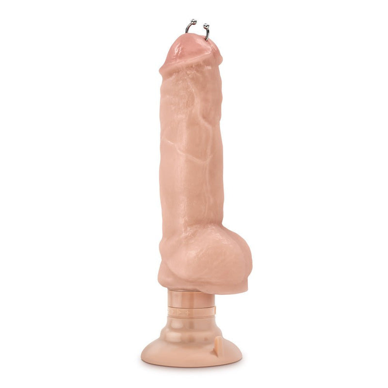 Coverboy Bad Boy Next Door Realistic Beige 11-Inch Long Vibrating Dildo With Suction Cup Base