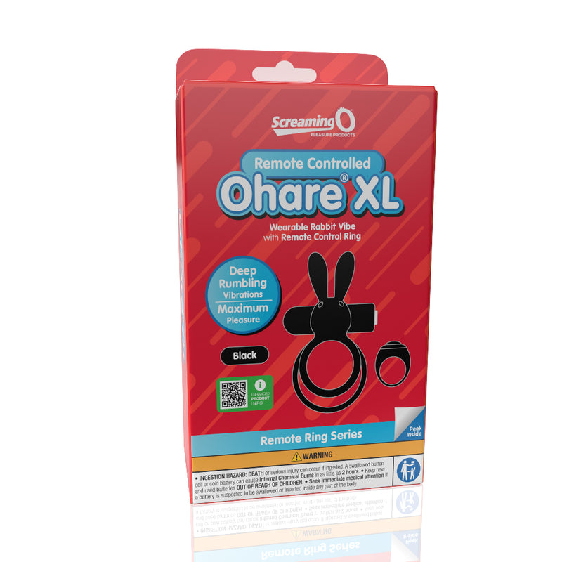 Screaming O Screaming O Remote Controlled Ohare XL Vibrating Ring - Black