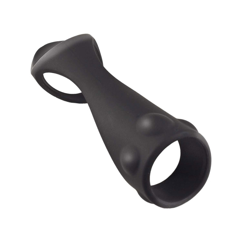 Nasstoys Enhancer Textured Cock Strap and Ball Stretcher - Black