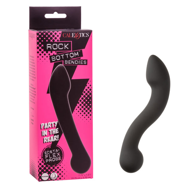 CalExotics Rock Bottom Bendies Ecsta-Flex Probe - Black