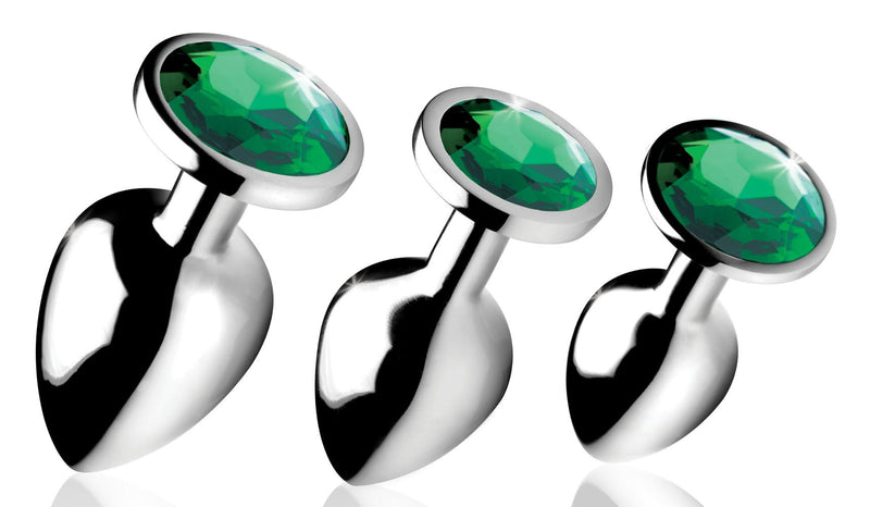 XR Brands Emerald Gem Anal Plug Set