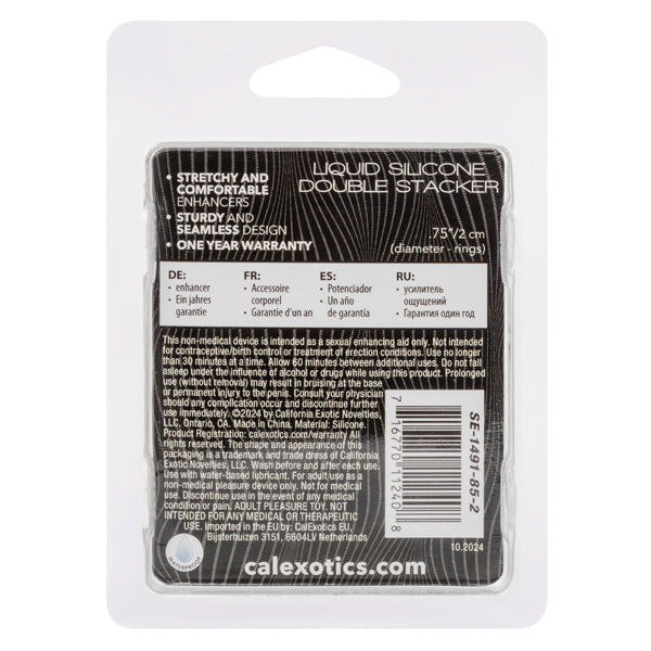 CalExotics Alpha Liquid Silicone Double Stacker