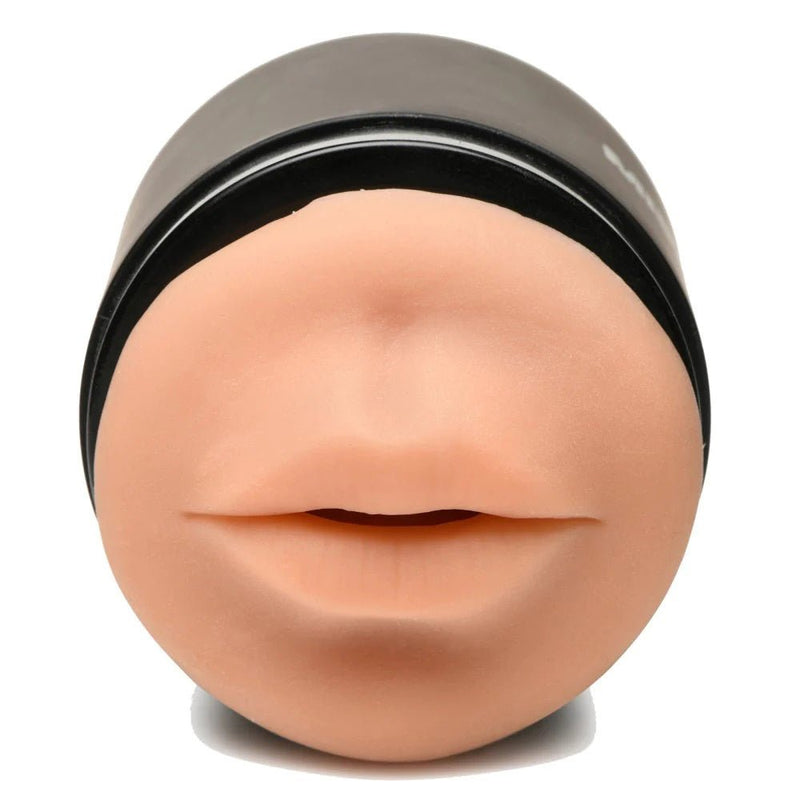 Curve Toys Mistress Double Shot Mouth and Pussy Stroker - Medium - Realistic Stroker Masturbator - Canister Masturbation Cup