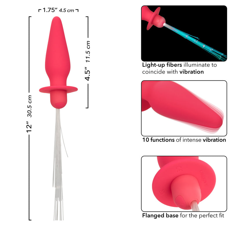 CalExotics Southern Lights - Vibrating Light Up Anal Probe - Pink