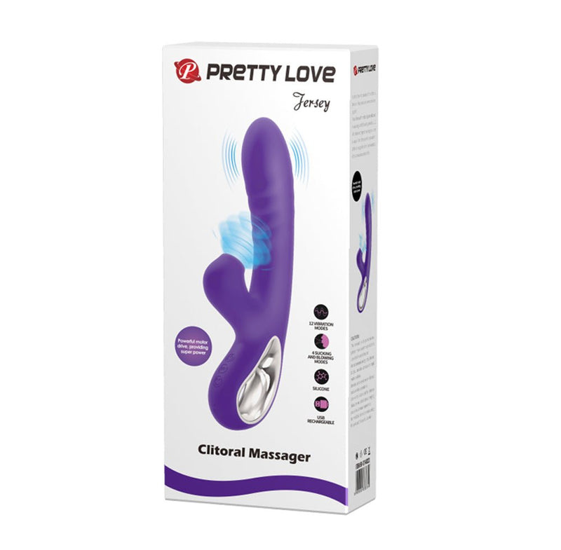 Pretty Love Pretty Love Jersey Sucking and Vibrating Rabbit - Purple