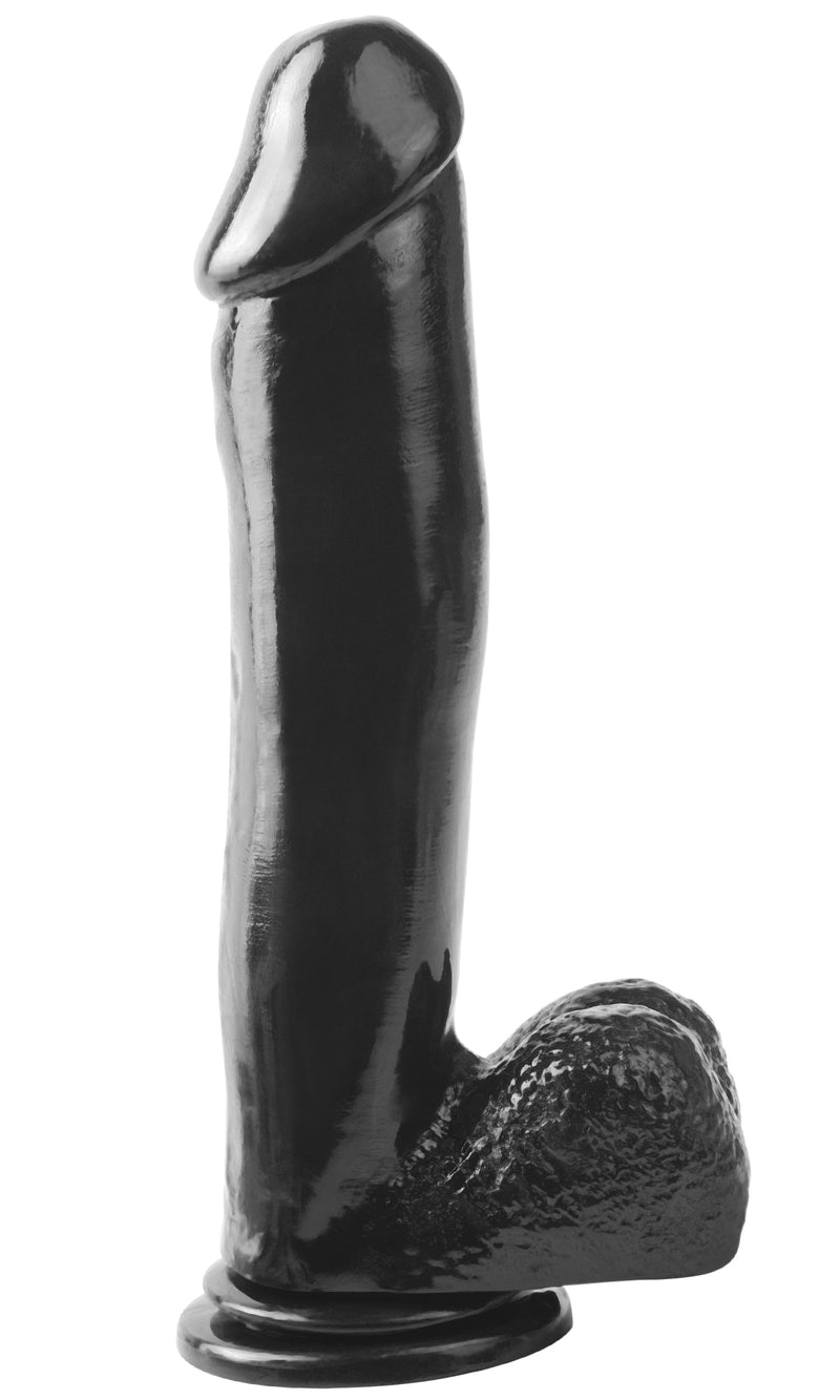 Pipedream Basix Rubber Works 12 Inch Dong With Suction Cup - Black