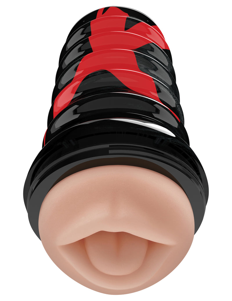 Pipedream PDX Elite Air Tight Oral Stroker - Realistic Stroker Masturbator - Canister Masturbation Cup