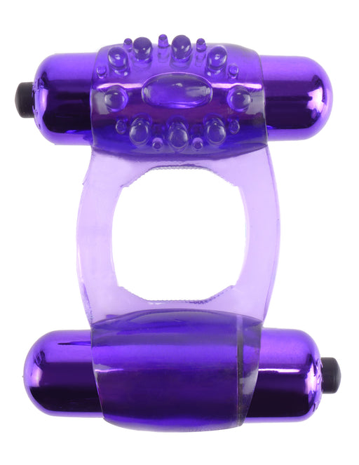 "Fantasy C-Ringz Duo-Vibrating Super Ring Purple PD5863-12"