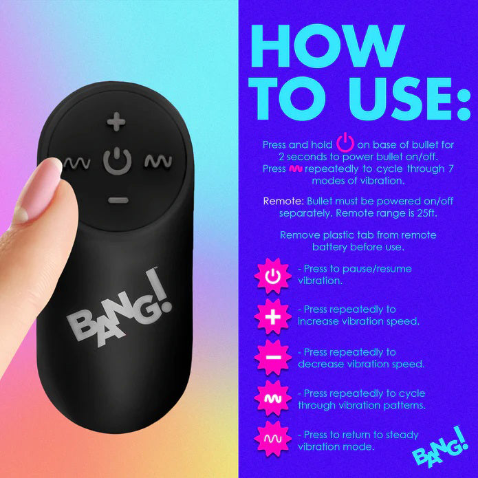 XR Brands Vibrating Rainbow Butt Plug